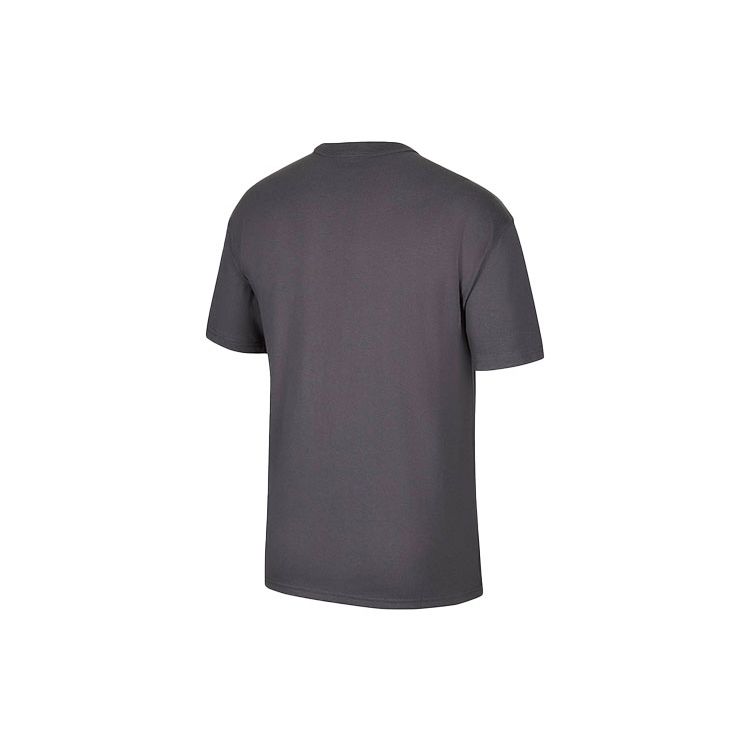 Nike Sportswear Essential Embroidered Logo Crew Neck Short Sleeve T-Shirt Men Tops Dark-Grey DB3250-021