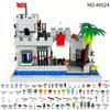 Medieval Wharf Building 40524 Children'S Assembly Small Particle Building Block Toy Base Building Accessories