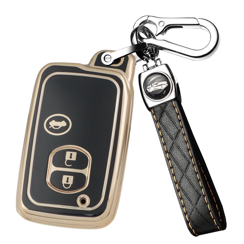 

Смарт-ключ ключ ключ для совместимый с 150 серией Land Cruiser 130 серией 50 серией 10 серией 160 серией 35 серией Prius ТПУ царапина высокий 3 черный чёрный