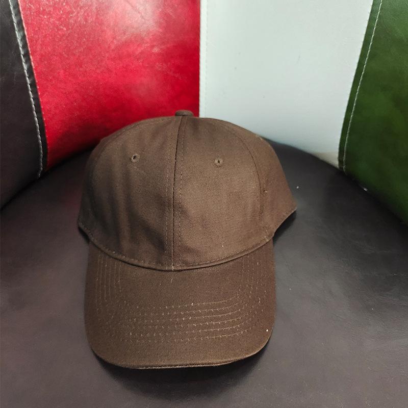 Enkle ensfargede baseballcapser Vår Sommer Sol Beskyttende Capser Unisex baseballcapser i bomull
