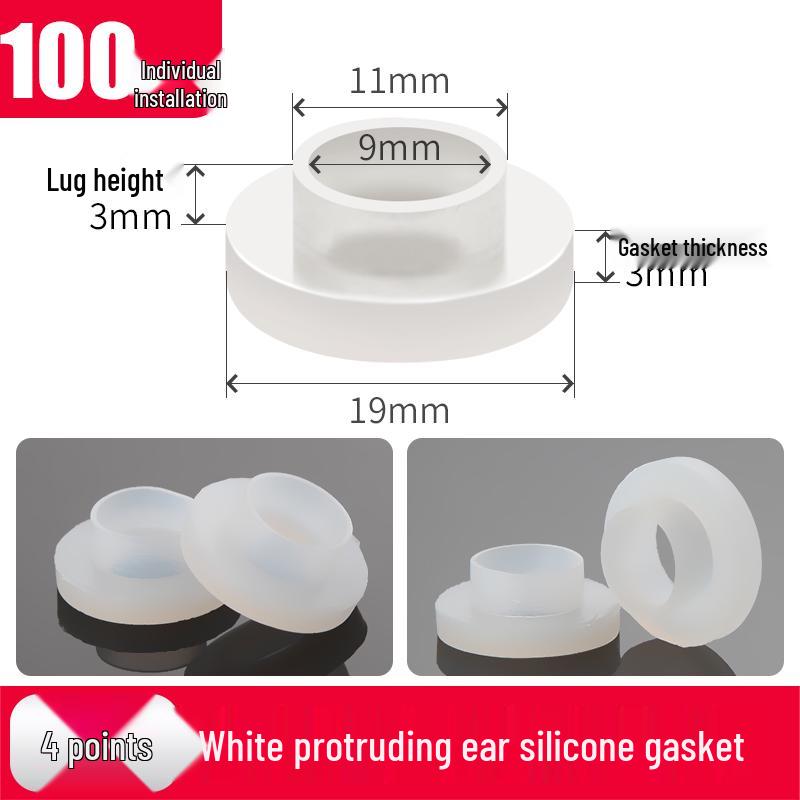 4-Punkt Silikondichtung & 6-Punkt Gummihahn-Unterlegscheiben-Set