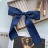 Sweet JK School-Style Matte Bow Brooch - Large Cotton Ribbon Pin for DIY, Clothing, Bags, or Decorations.