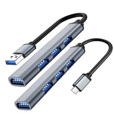 4-Port USB 3.0 HUB USB HUB Dock Typ C 3.1 Multi USB Splitter OTG Adapter Für Xiaomi Huawei Lenovo Macbook Pro USB 3.0 2.0 Port
