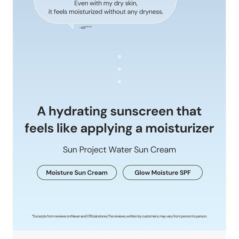 THANK YOU FARMER Sun Project Water Sun Cream SPF50+ PA+++ 50ml