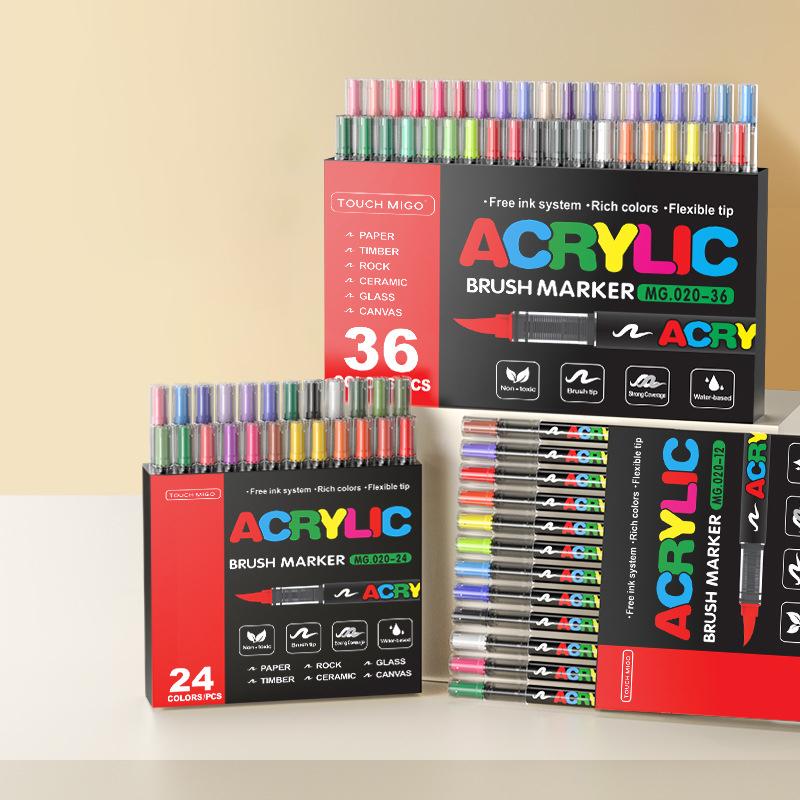 168/120/72/48/36/24/12 Colors Direct Liquid Acrylic Marker Pens Students Use Art Professional Drawing Drawing Coloring