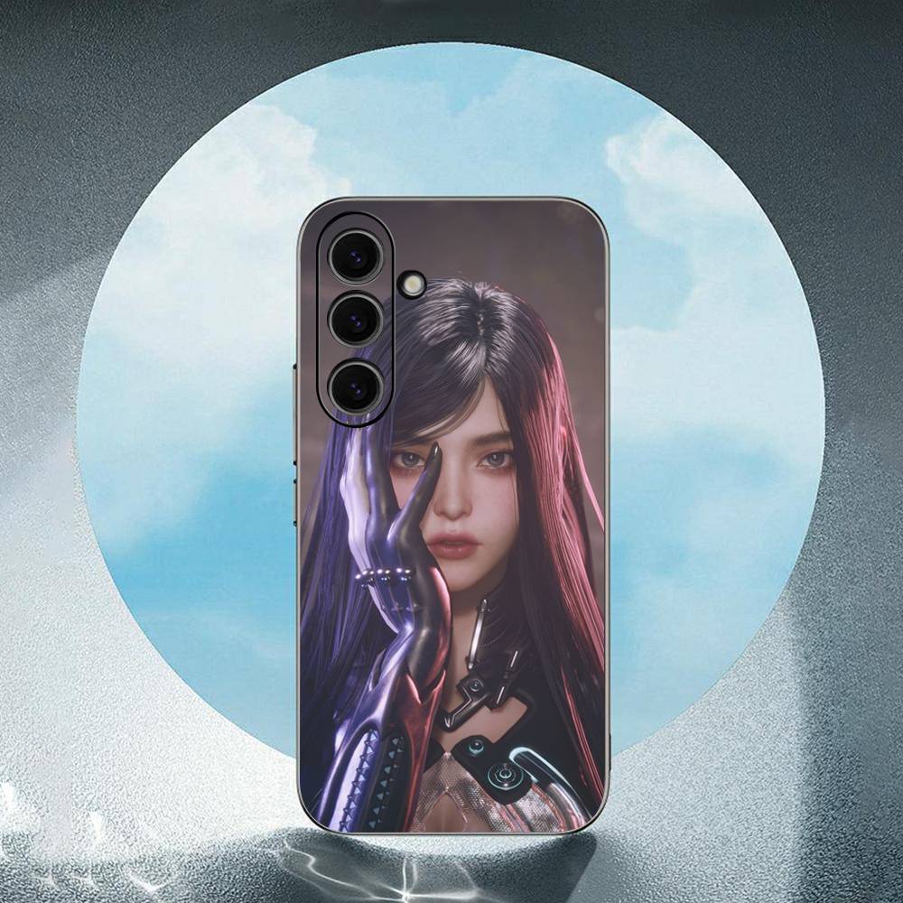 Stellar Blade ANIME For Samsung Galaxy S25 S24 S23 Ultra S22 S21 Plus S20 Black Soft Silicone Protective Case