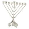 Vintage Design Hanukkah Menorah with 9 Arms Chanukah Decoration Traditional for Home Altar Versatile Accessory 26.5x24cm
