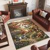 Farm Country Theme Crystal Velvet Rug Personalized Custom Name Text Soft Floor Mat Home Decor