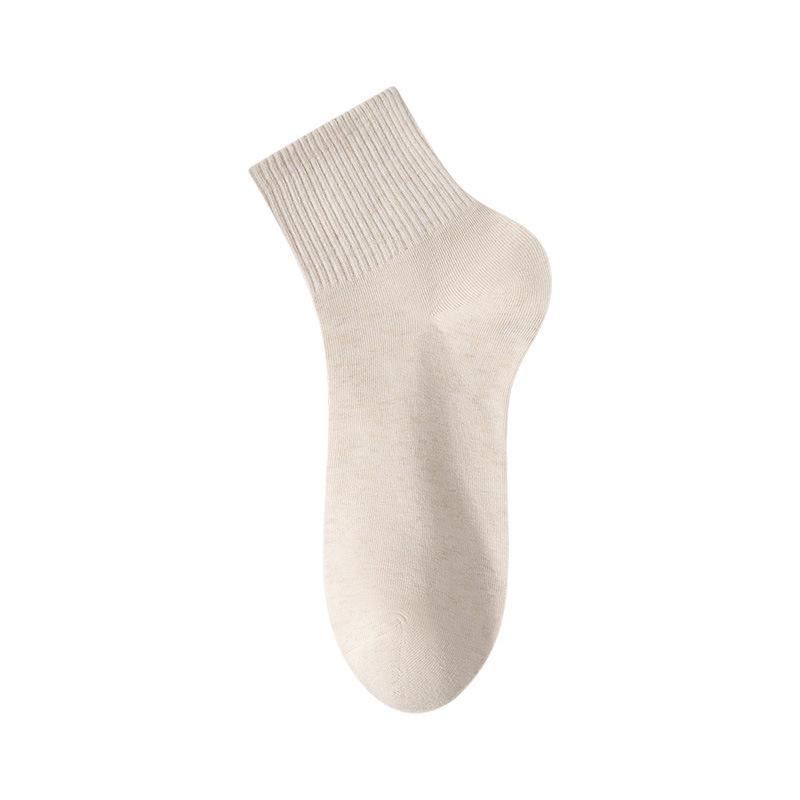 

Женские весенне-осенние спортивные влагоотводящие дышащие однотонные бесшовные хлопковые носки 1 pair