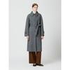 Cc Collect Herringbone Single Belted Long Coat C254msg180