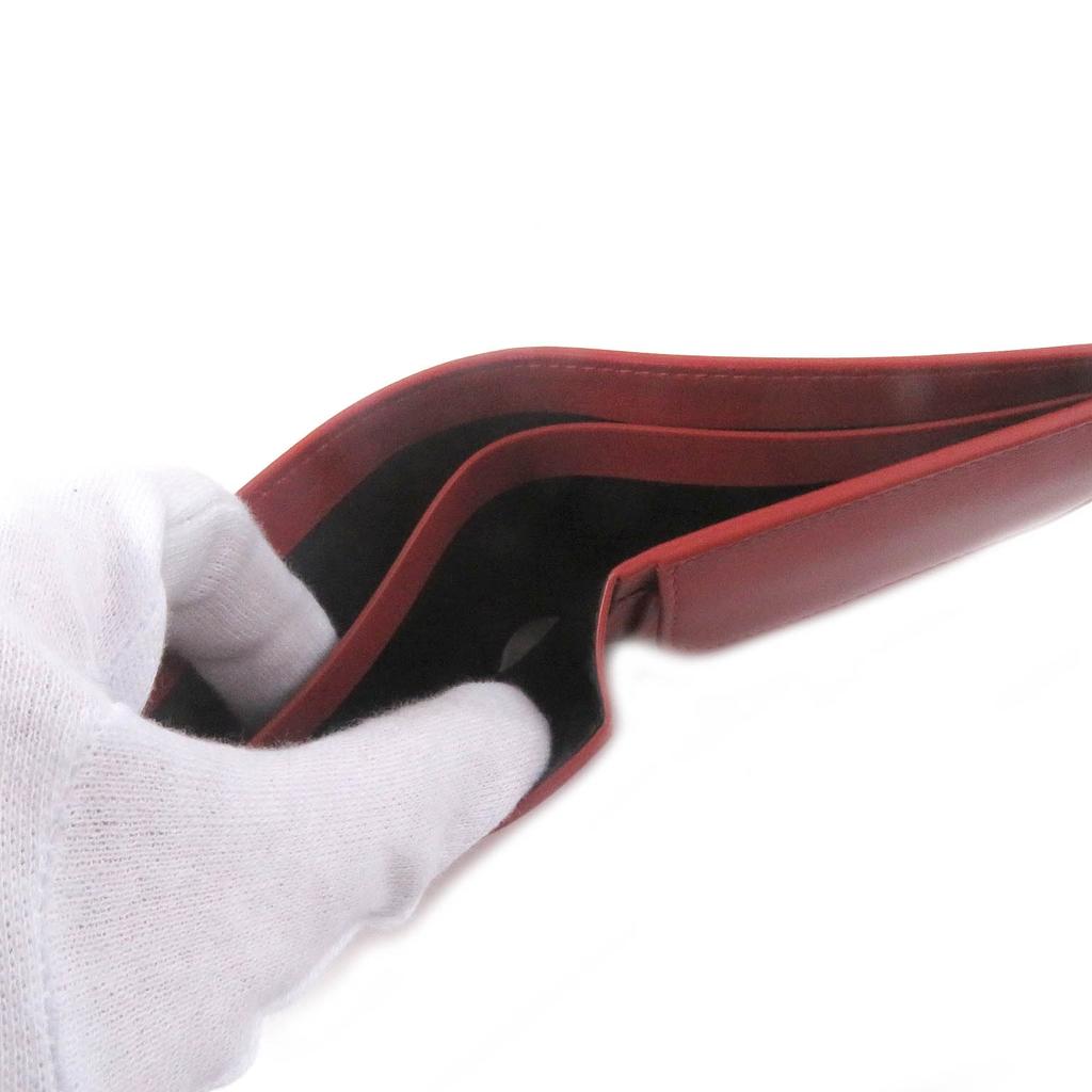 Pristine Dunhill Bifold Wallet GT 4CC Coin case Billfold Red leather mens Used
