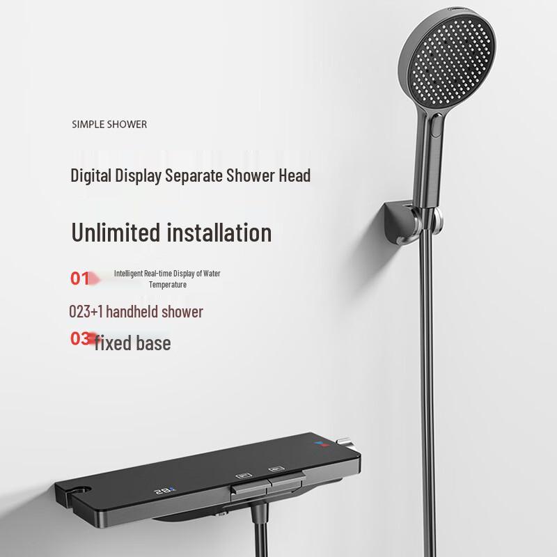 

TLXT Wall-Mounted Shower System with Bathtub Faucet
