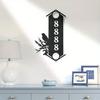 Personalized Bird Silhouette Metal Wall Art Rustic Vertical Home Garden Decor Durable Outdoor Hanging Sign