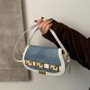 Saddle bag women's bag trendy styling bag foreign style high value shoulder underarm bag crossbody bag