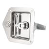 T Handle Tool Box Latch 4.9 X 4.7in Highly Polished Stainless Steel RV Toolbox Handle Lock with Keys Gasket for Caravan