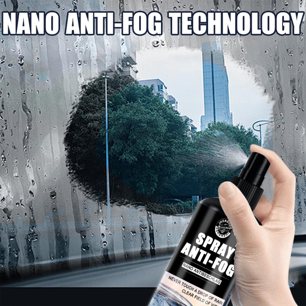 Nano Anti-Fog Glass Spray, Used for Clear Vision Anti-Fogging On Car Windows, Helmets, Windshields, and Interior Windows, Quick-Drying Liquid