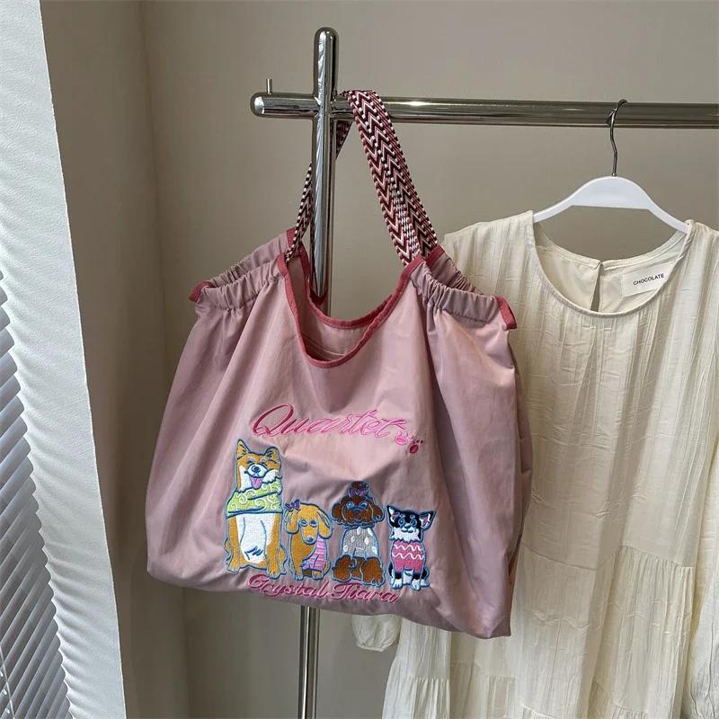 Relaxing Canvas Bag for Women  Large Capacity  Casual  Single Shoulder  Premium Shopping Bag