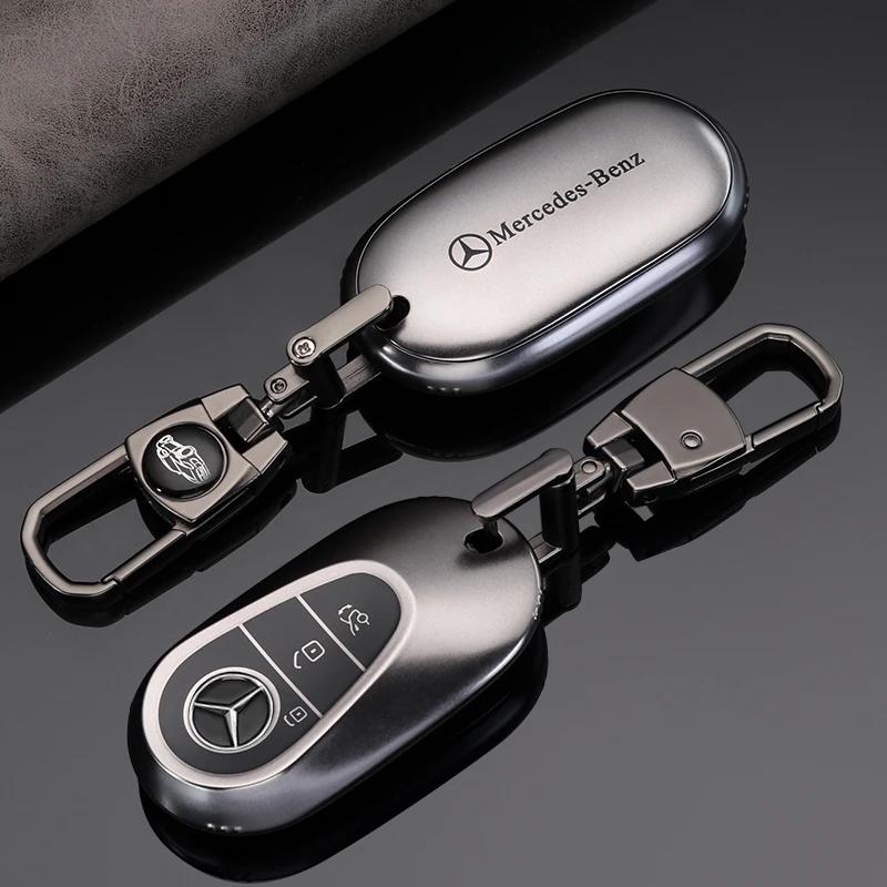 PU Car Key Case Cover Shell Fob For Mercedes Benz A B C E Class GLS GLA GLK GLC CLS CLA AMG W204 W205 W212 W463 W176 Keychain PD1