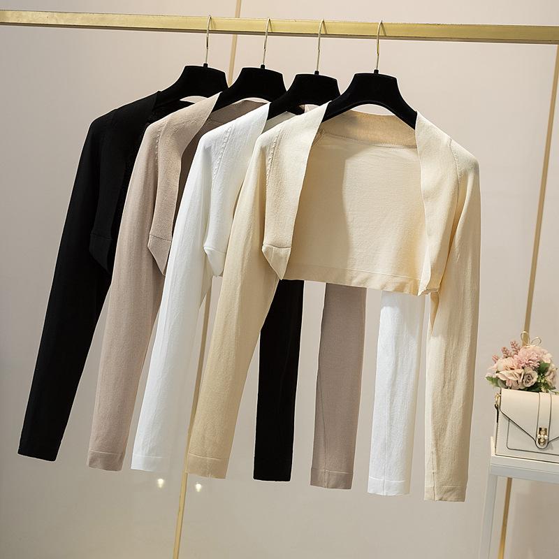 Dámské Tenký ledový Hedvábný Cardigan Košile Ležérní Pletený šátek Léto Ochrana před sluncem Kabát Dámská halenka Topy Kryty Blusa Y2K Oblečení