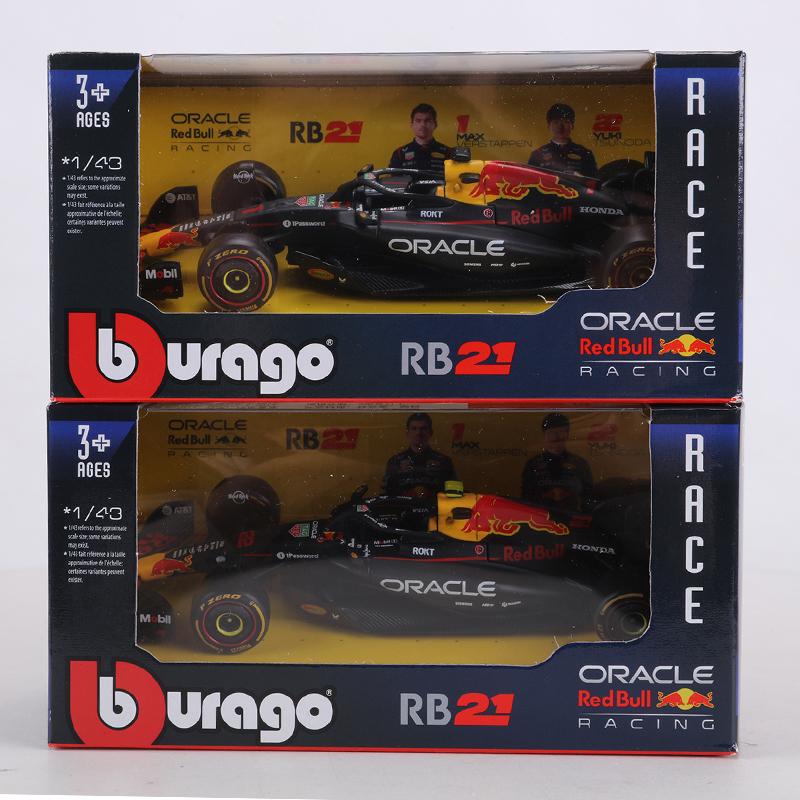 Burago 1:43 Rb21 Red Bull Bahrain Station No.1/No.22F1 Racing Car Alloy Model Car