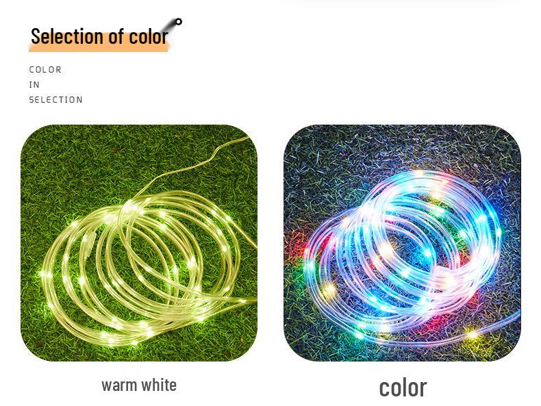 Ghirlande luminoase solare cu LED cu fir de cupru: Ghirlande luminoase de exterior impermeabile pentru decorarea curții