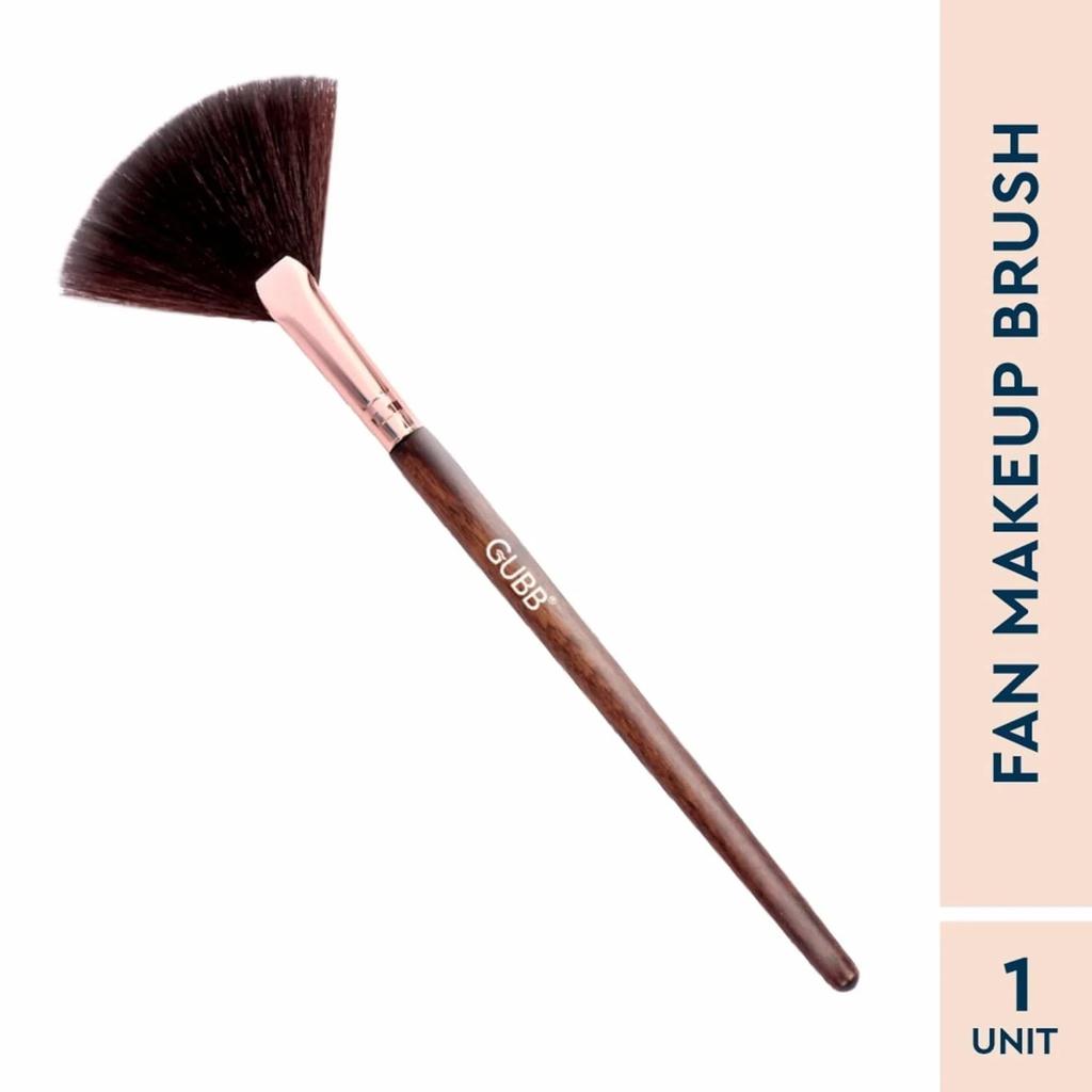 Gubb Synthetic Bristle Fan Brush For Face Makeup 1 Piece