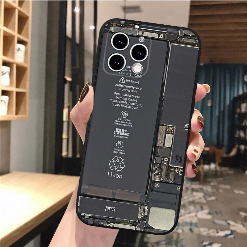 Husa de telefon pentru iphone 14 13 12 11 Pro Max XS XR X 12mini 14 Plus SE Baterie Placa de baza Placa de circuite Husa telefon mobil Funda