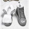 Men's snow boots new winter warm plush thick-sole casual boots fashion outdoor sports work boots soft-sole high-top cotton boots