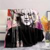 1PC Marilyn Monroe  Print FlAannel Blanket, High quality Comfortable for All Seasons, Home Decor, Warmth and Comfort