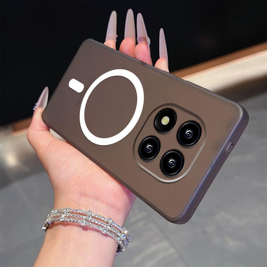 Frosted Semi Clear Magnetic Phone Case for Xiaomi Redmi Note 14 Pro+,14 Pro 5G Pro 4G,POCO X7 5G Soft TPU Shockproof Cover