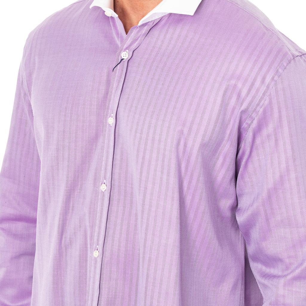 Camisa Manga Larga con cuello de solapa KMCJ02 para Hombre