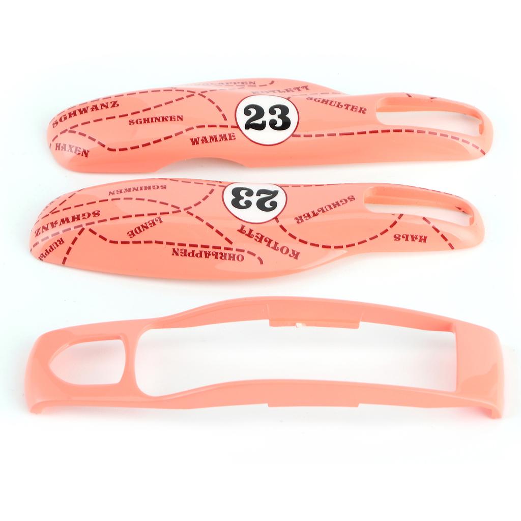 Remote Key Fob Cover Trim Pink Protective Case Fit for Porsche Panamera Cayenne 911