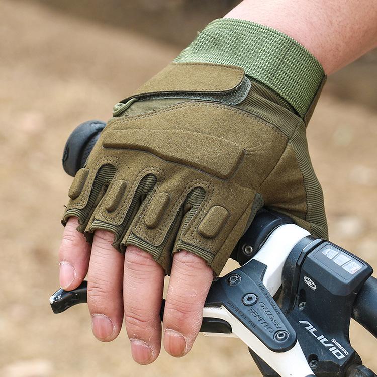 Tactical Gloves Outdoor Cycling Men and Women's Sports Fitness Field Mountaineering Motorcycle Performance Half Finger Gloves