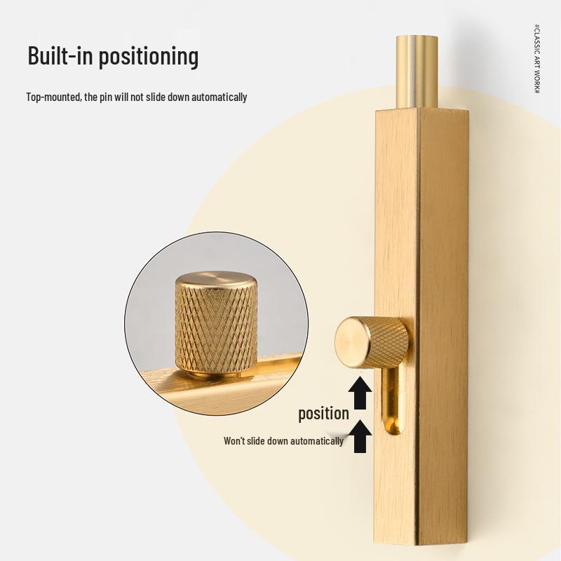 No-Drill Bathroom Door Latch: Simple Lock for Toilet & Sliding Doors