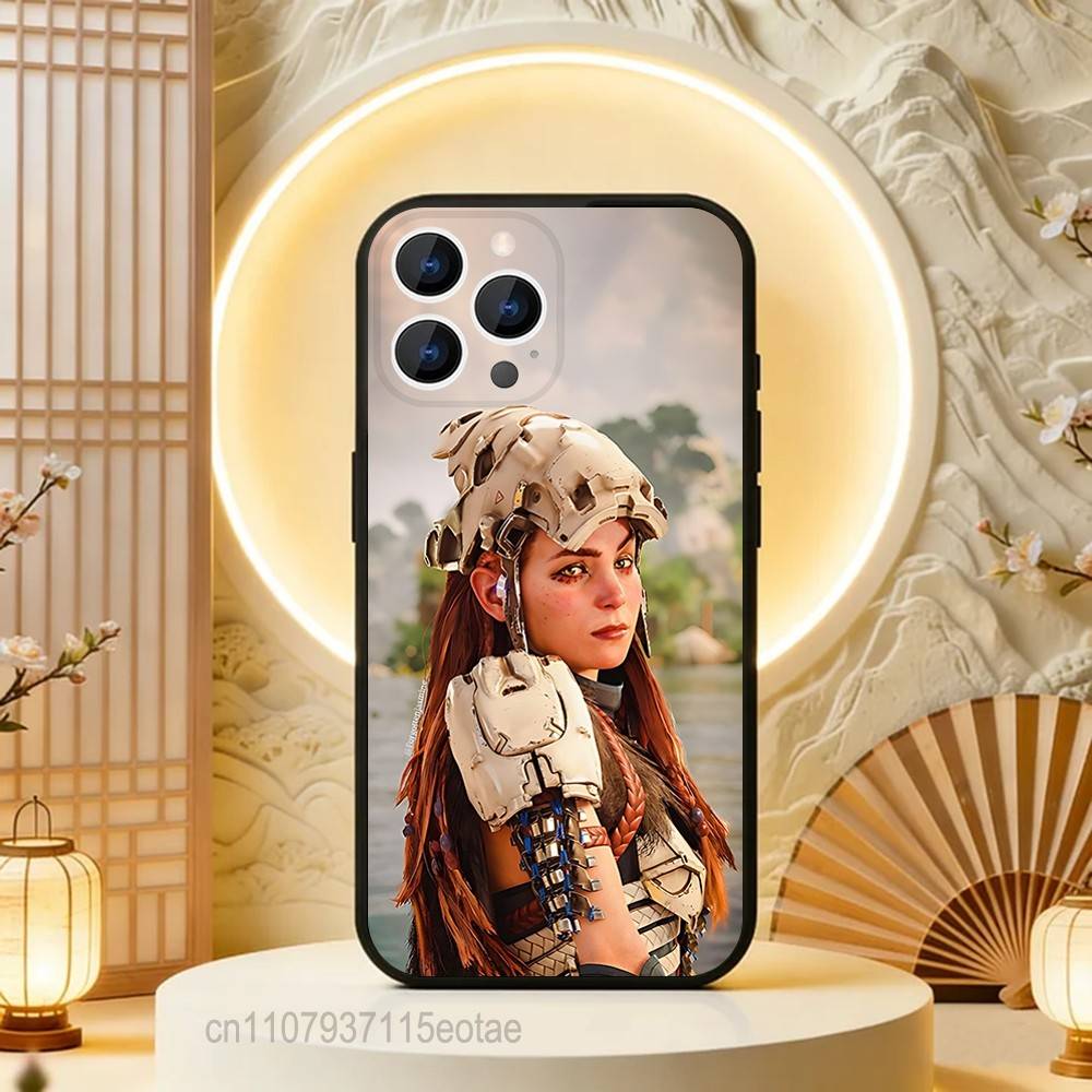 Aloy H-Horizon Z-Zero dawn Phone Case For iPhone 17,16,15,14,13,12,11,Pro,Max,Plus,E,Air,Mini Protective Black Cover