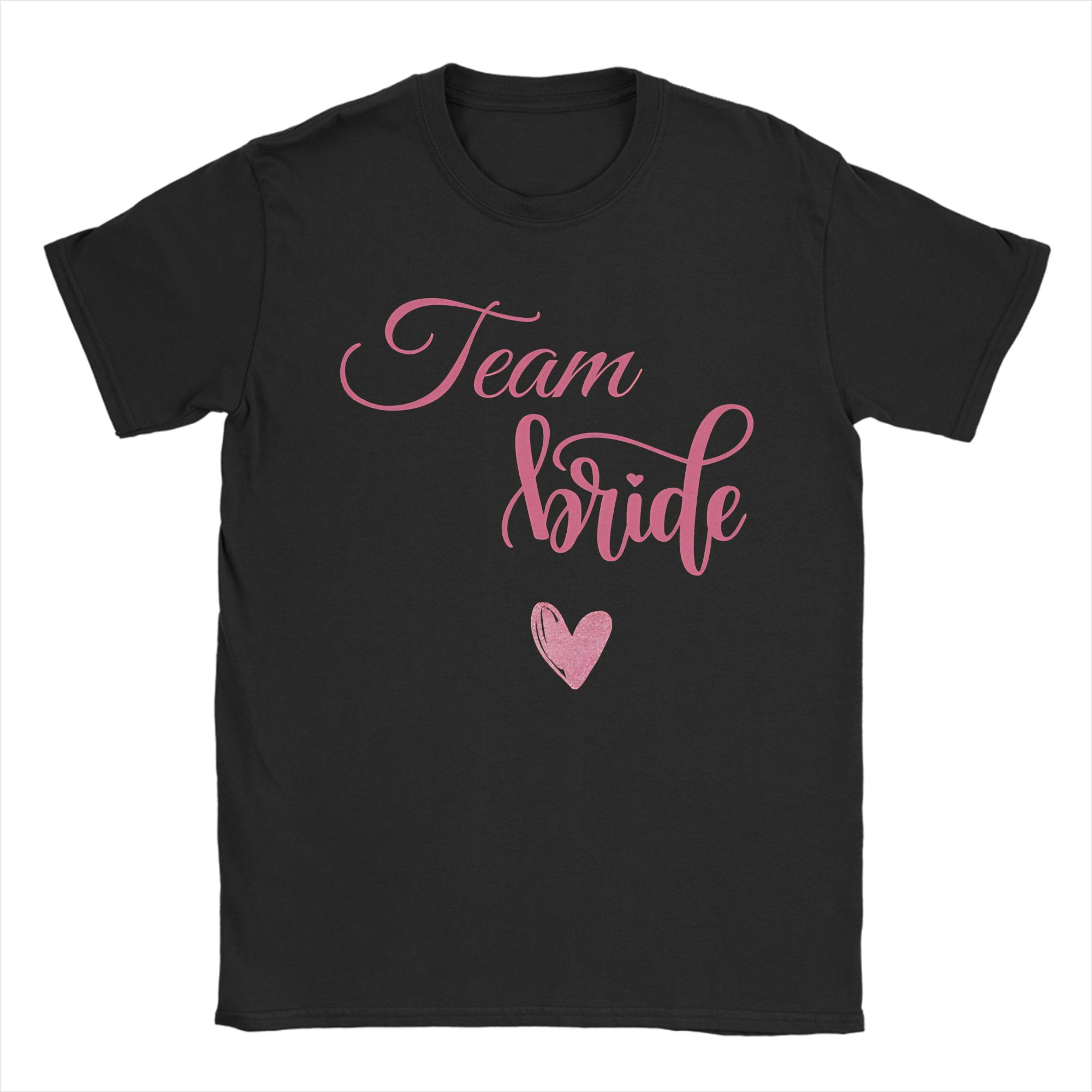 

Pink Team bride T Shirt Summer Vintage T Shirts 100 Cotton Fashion Tee Shirt For Men Casual Tops 5XL різнокольоровий