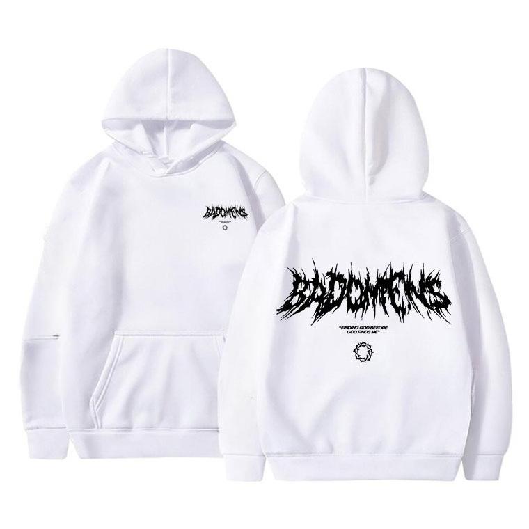 Bad Omens Band Gott finden bevor Gott mich findet Grafik Hoodie Herren Damen Fleece Baumwolle Sweatshirts Herren Rock Punk Stil Hoodies