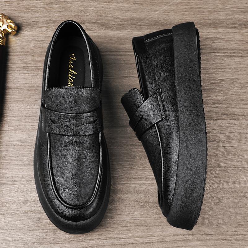 

Men s Loafers, Spring, Large Size, Round Toe, Men s Slip-On Shoes, Casual Shoes, Simple, Lightweight, Slip-On Shoes 2026 39 чёрный