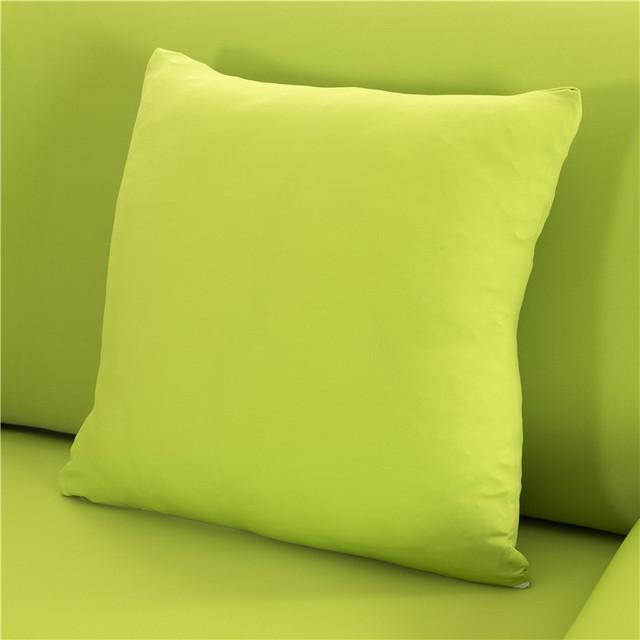 45x45cm Solid Color Elastic Pillow Case Cushion Cover Home Use Decoration Accessories Durable Durable Useful Useful