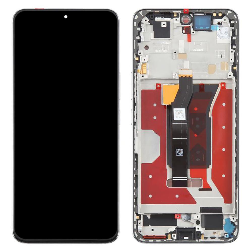 

Для Honor 300 AMM-AN00 OEM класу S OLED екран та збірка дигітайзера+рамка (Без логотипу) Silver