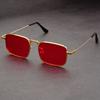 Retro Rectangular Sunglasses Men Women Brand Designer Fashion Metal Frame Glasses Classic Outdoors Driving Shades Uv400 Gafas