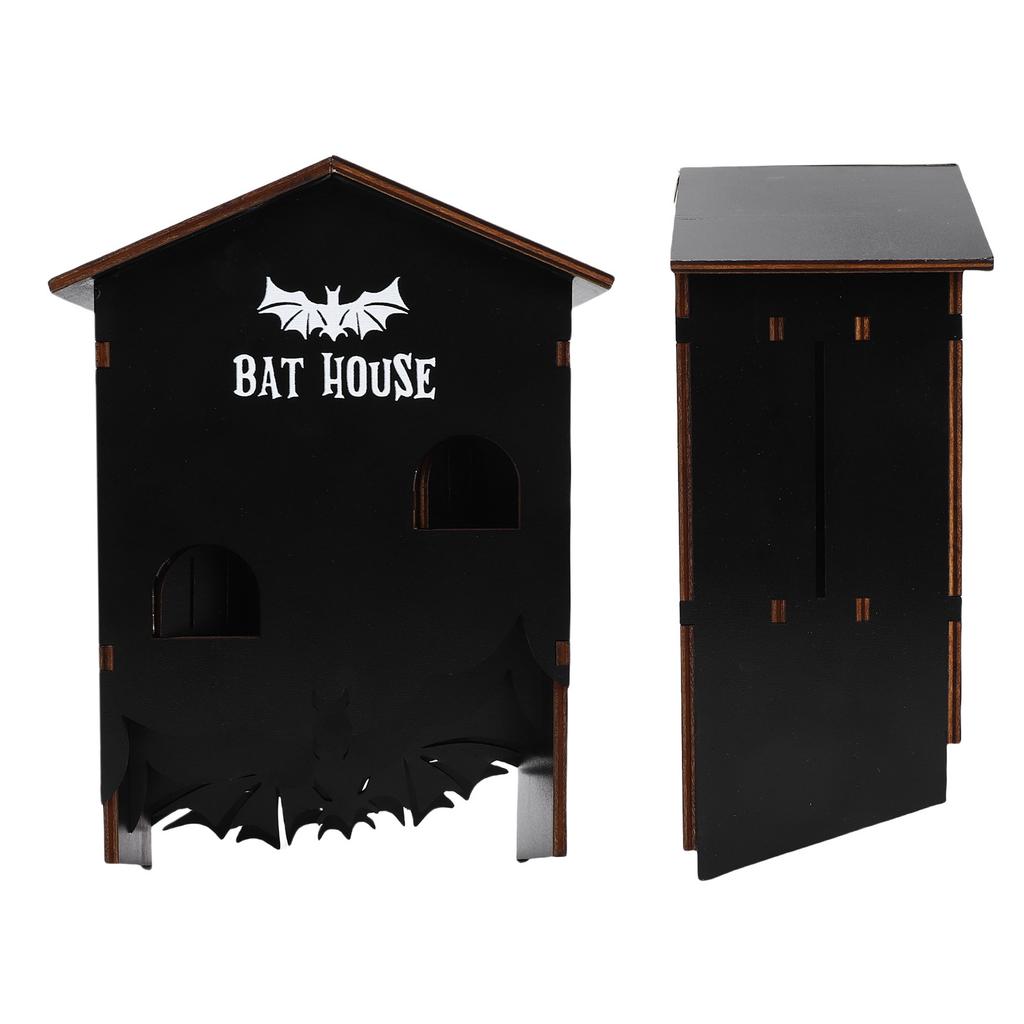 Wooden Bat House, 3-chamber Layout Design, Weatherproof, Large Capacity Shelter Box for Outdoors To Attract Bats To Houses, Trees, Backyards,