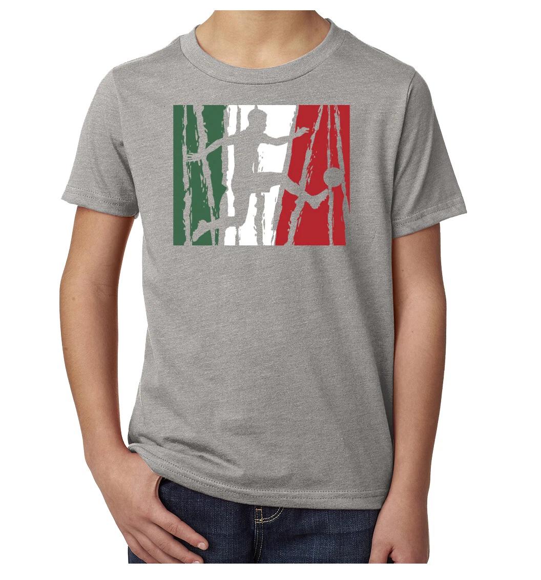 Meixco Soccer Pride Tee Mexican Flag T-Shirt, Youth Soccer T-Shirt 4XL