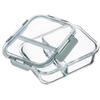 KADAX glass food container with 2 compartments and lid, 1 litre, 4 pieces
