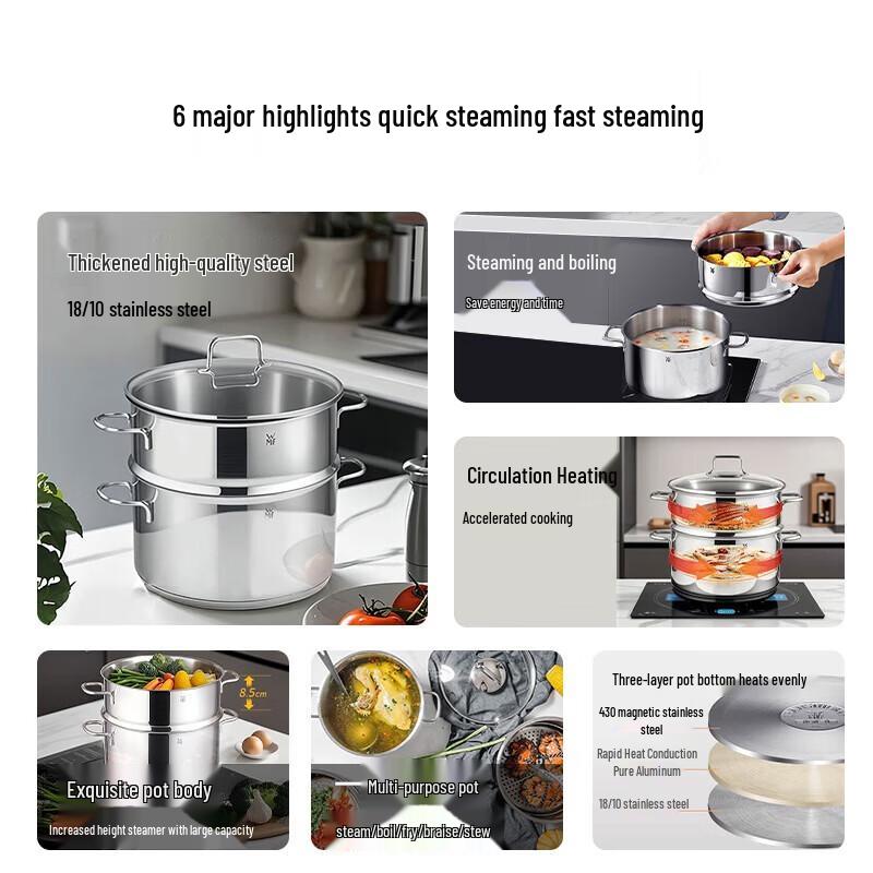 WMF Astoria 2-in-1 Steamer and Soup Pot