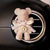 New Car Bear Air Freshener and Bear Auto Rearview Mirror Pendant Air Vent Perfume Parfum Flavoring for Auto Interior Accessories