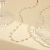 French Retro Court Style Gold Plated Pearl Necklace Comfortable Wear Elegant Jewelry for Women All Scenarios Use