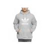 Adidas Originals Trefoil Hoodie Spring Autumn Sports Pullover Sweatshirt Men Tops Light-Grey DT7963