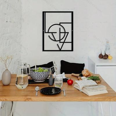 1pc Abstract LOVE Metal Wall Art Decor for Outdoor Indoor Office Bedroom Home Hanging Ornament Valentine Gift
