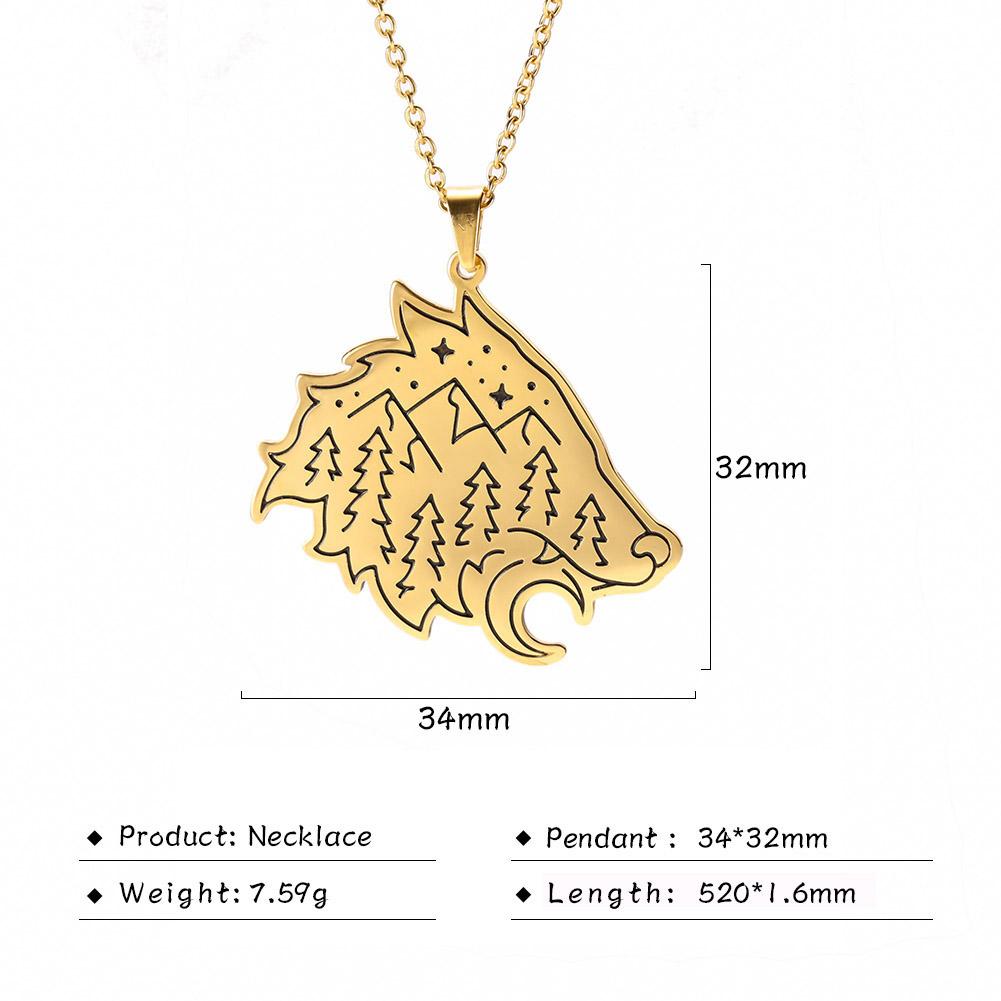 Cazador Animal Pendant Necklaces for Women Men Fox Rabbit Bird Fish Polar Bear Nature Stainless Steel Jewelry 2026 Birthday Gift